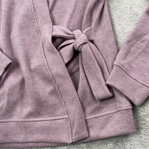 NEW Brea Canyon M Purple Asymmetrical Jordyn Wrap Cardigan Sweater - Picture 3 of 9